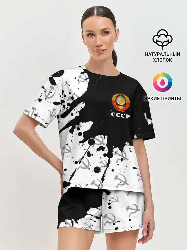 Женская пижама с шортами
