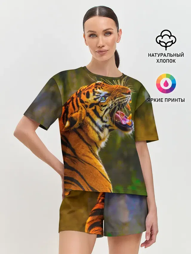 Женская пижама с шортами