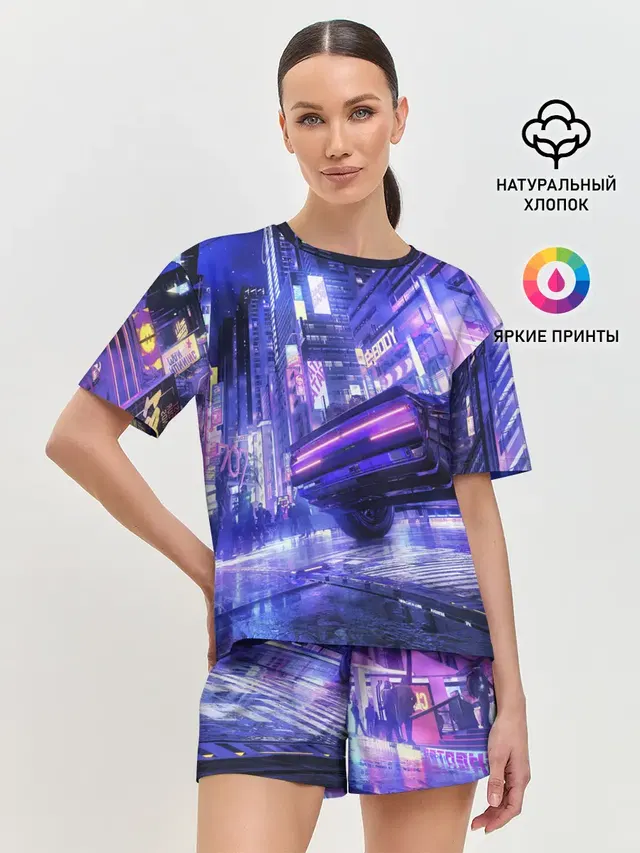 Женская пижама с шортами