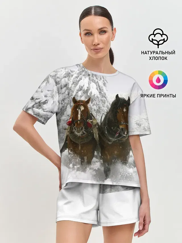 Женская пижама с шортами