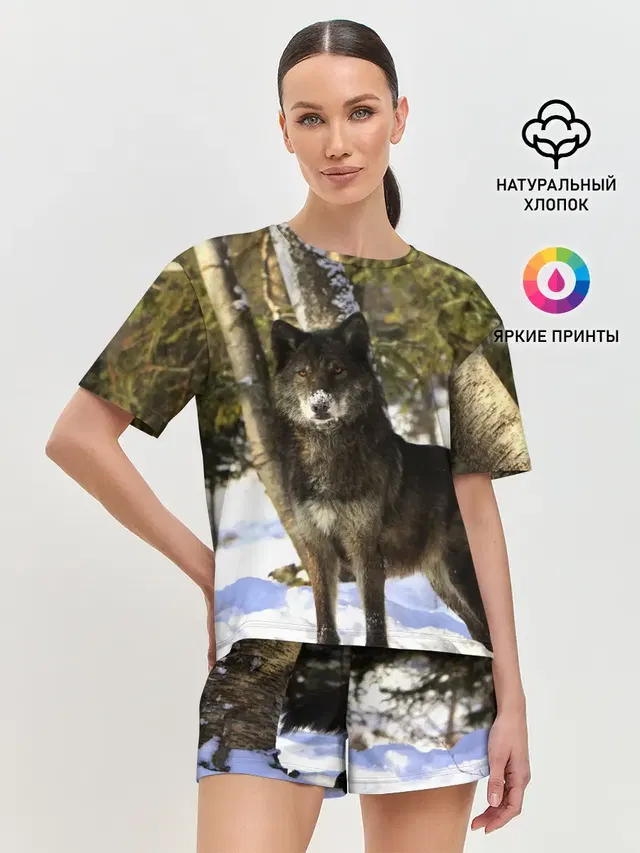 Женская пижама с шортами