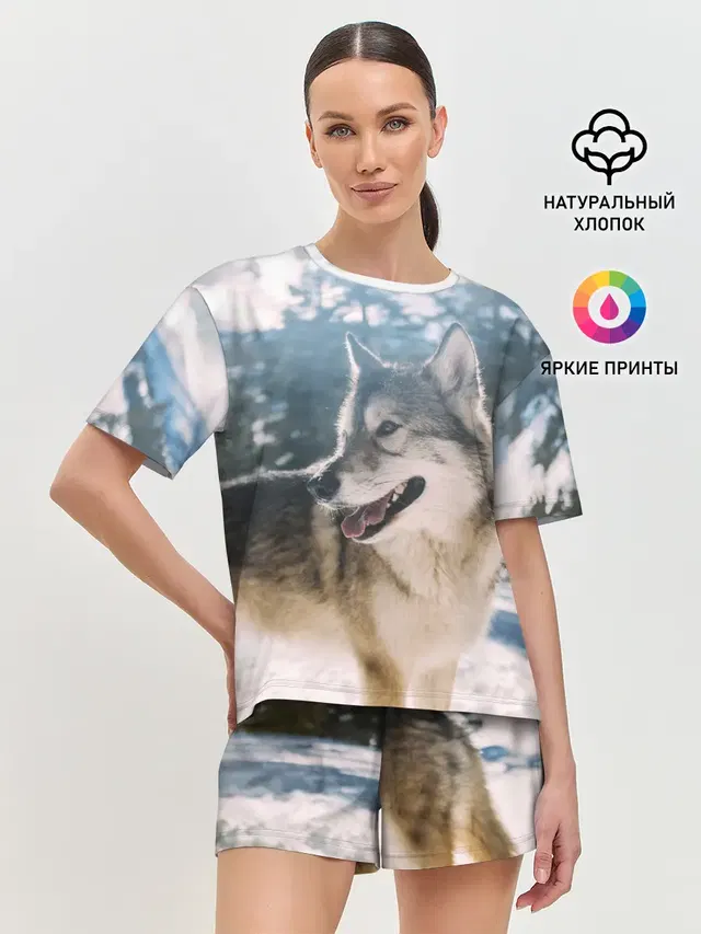 Женская пижама с шортами