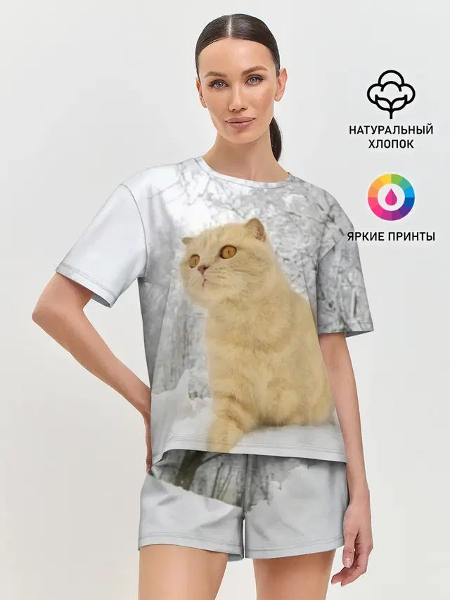 Женская пижама с шортами