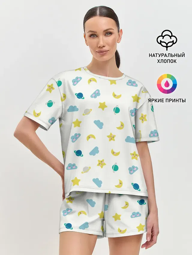 Женская пижама с шортами