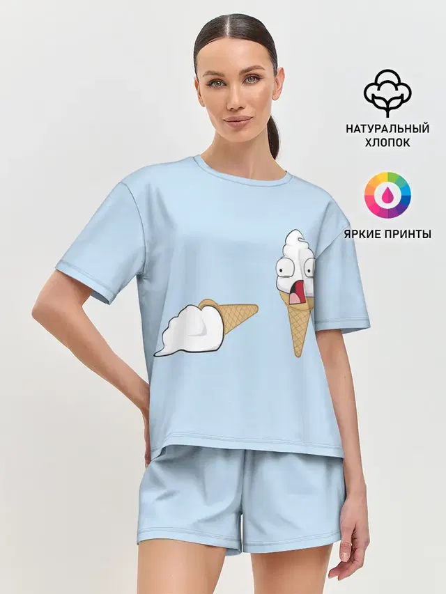 Женская пижама с шортами