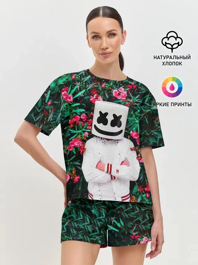 Женская пижама с шортами