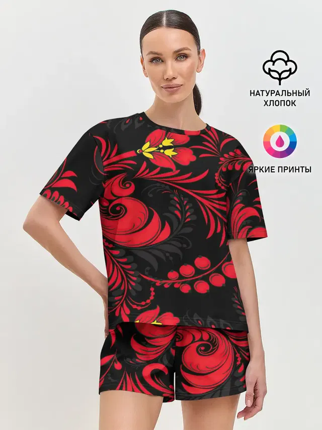 Женская пижама с шортами