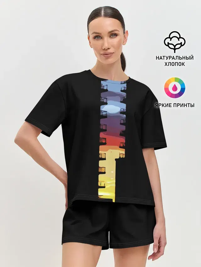 Женская пижама с шортами