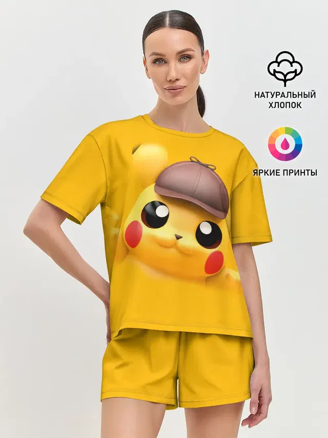 Женская пижама с шортами