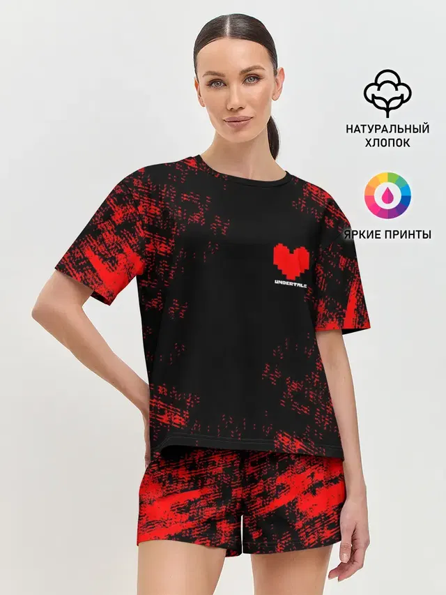 Женская пижама с шортами