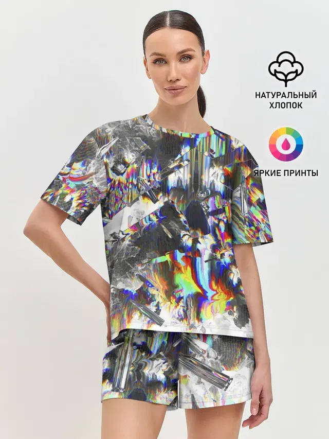 Женская пижама с шортами