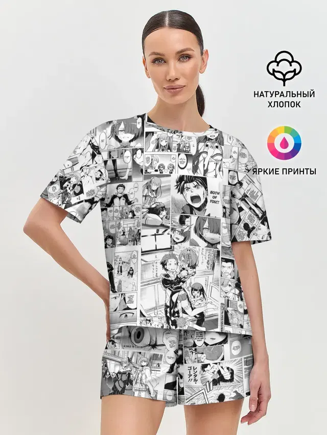 Женская пижама с шортами