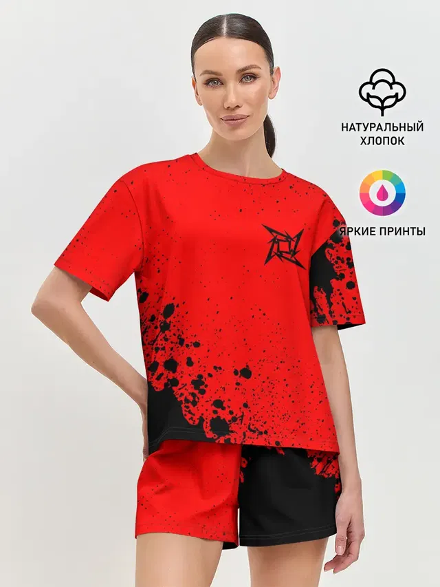Женская пижама с шортами