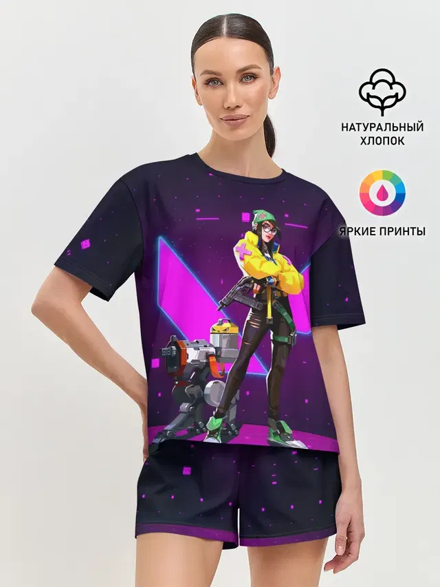 Женская пижама с шортами