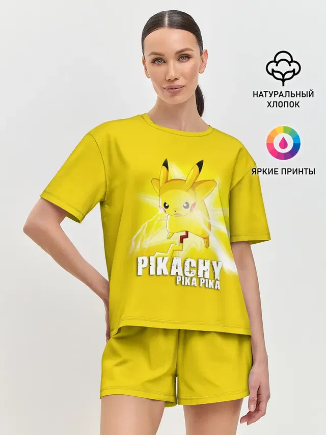 Женская пижама с шортами
