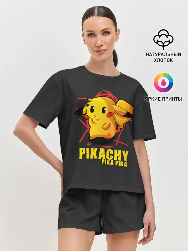 Женская пижама с шортами