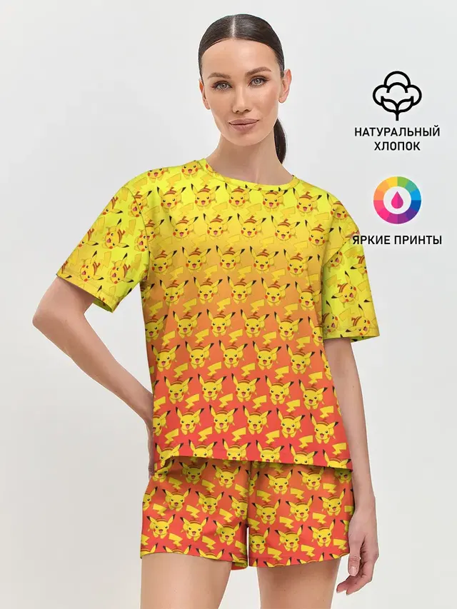 Женская пижама с шортами