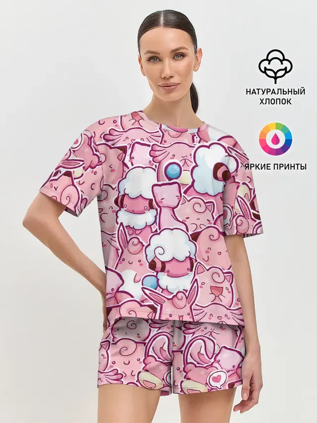 Женская пижама с шортами