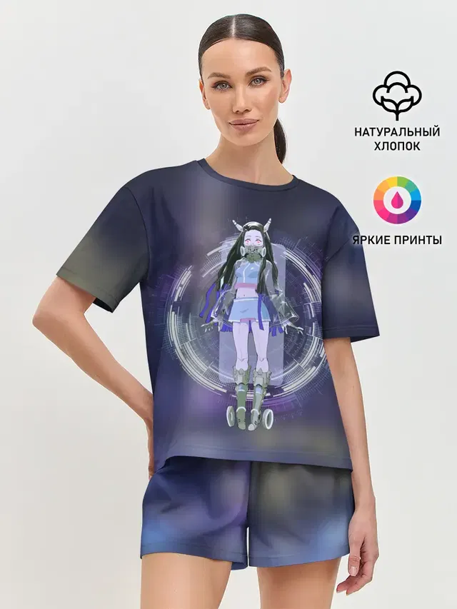 Женская пижама с шортами