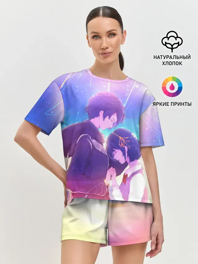 Женская пижама с шортами