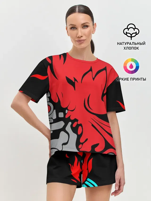Женская пижама с шортами