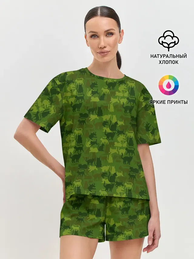 Женская пижама с шортами