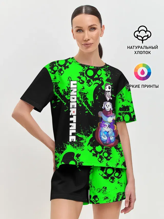 Женская пижама с шортами