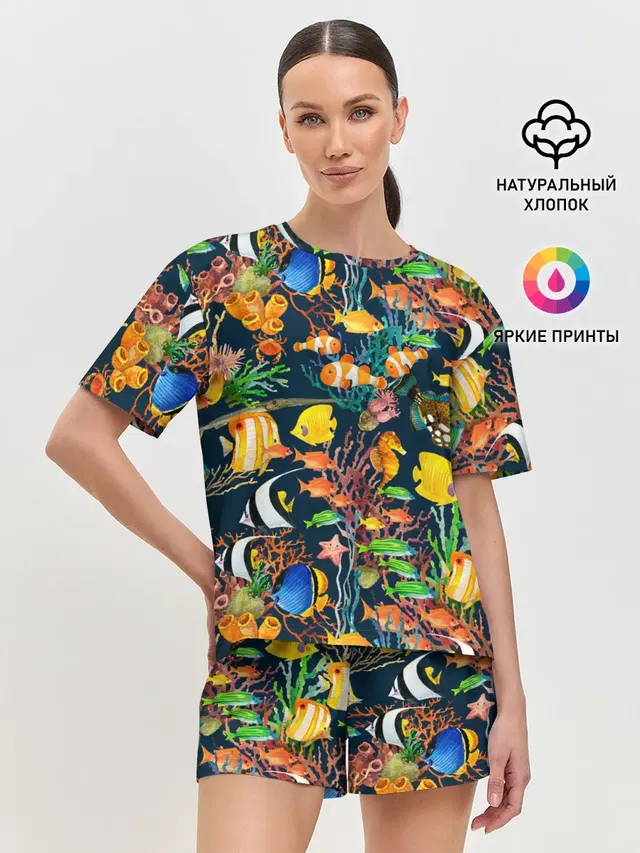 Женская пижама с шортами