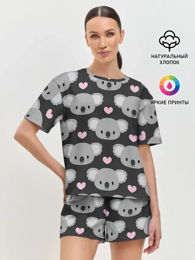 Женская пижама с шортами