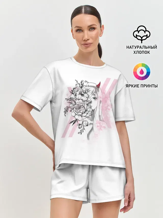 Женская пижама с шортами