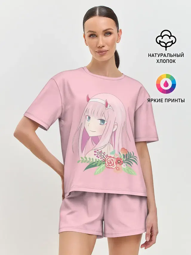 Женская пижама с шортами