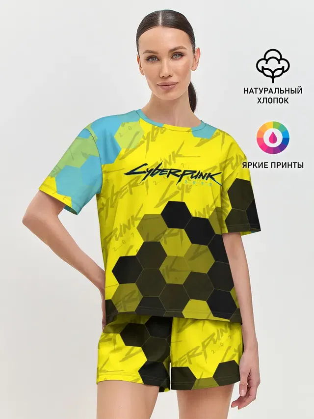 Женская пижама с шортами