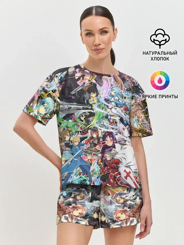 Женская пижама с шортами