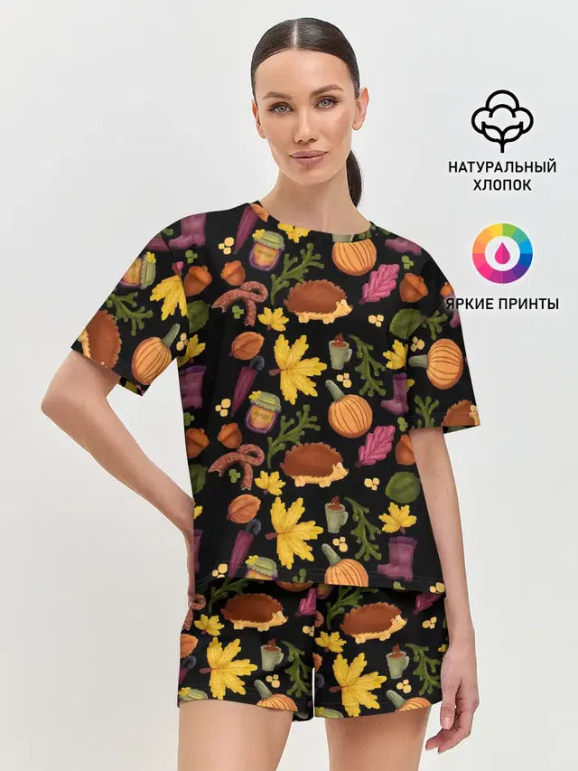 Женская пижама с шортами
