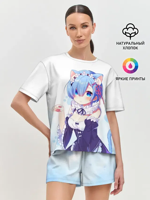 Женская пижама с шортами