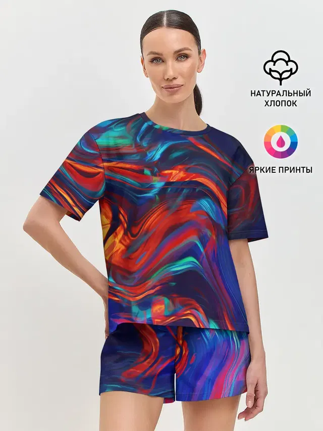 Женская пижама с шортами