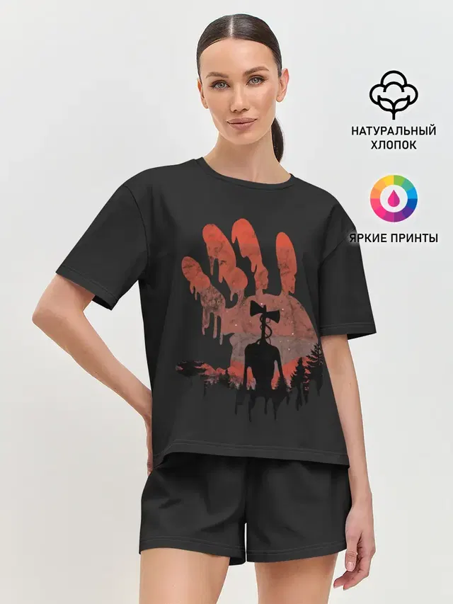 Женская пижама с шортами