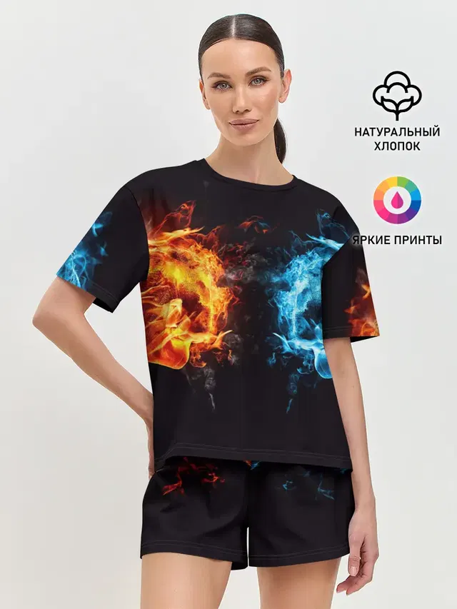Женская пижама с шортами