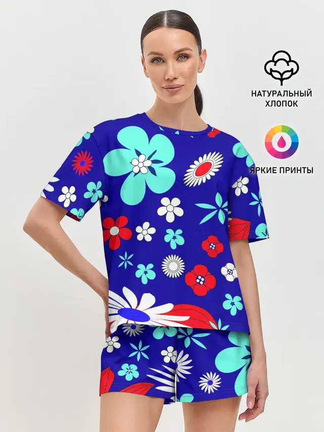 Женская пижама с шортами