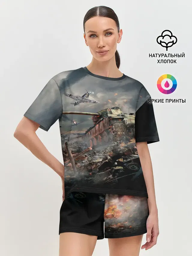 Женская пижама с шортами