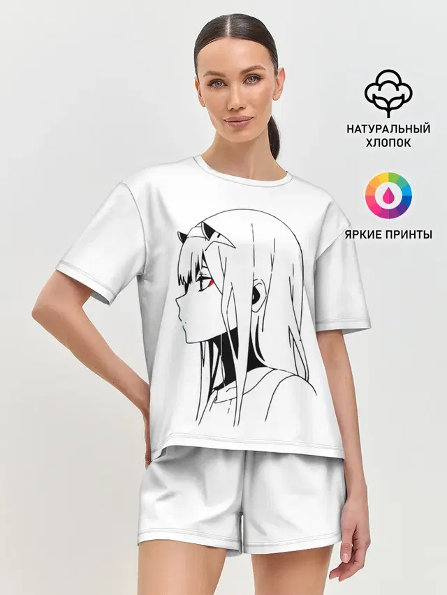 Женская пижама с шортами