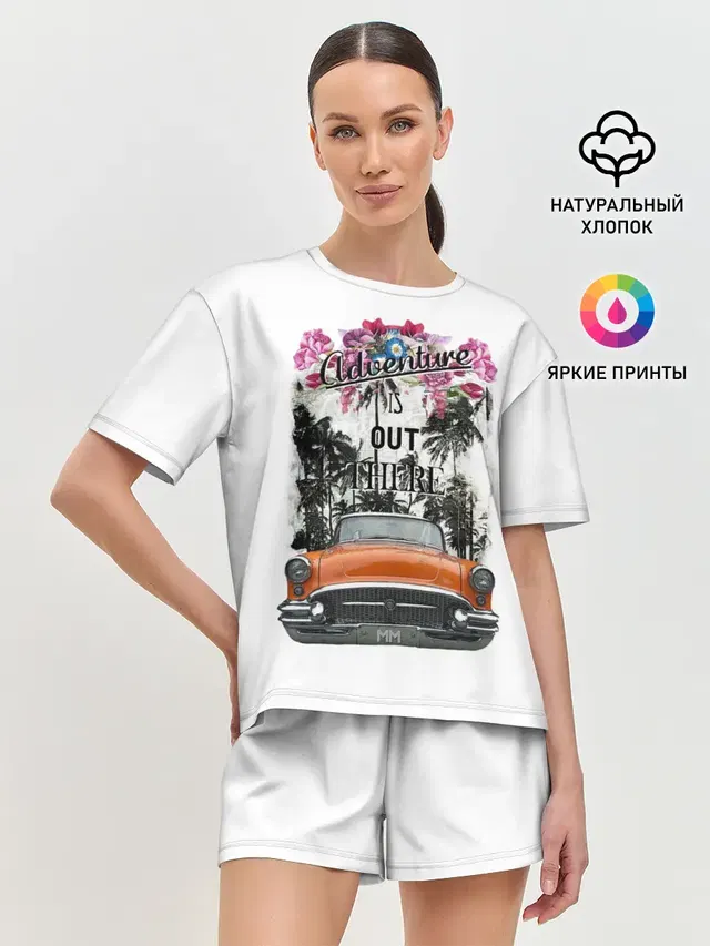 Женская пижама с шортами