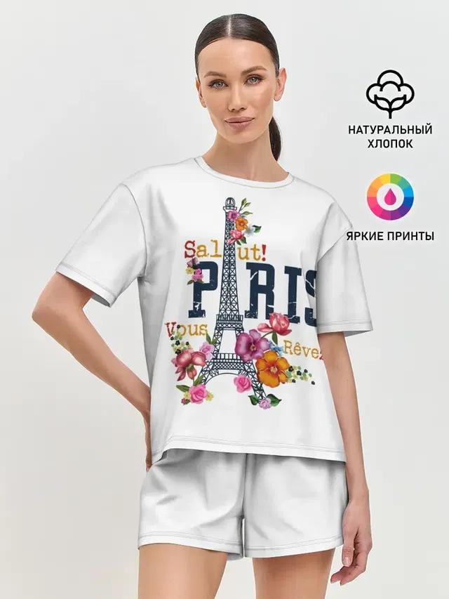 Женская пижама с шортами