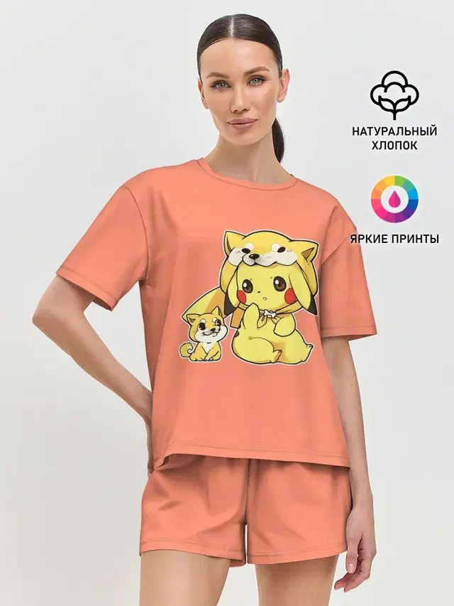 Женская пижама с шортами