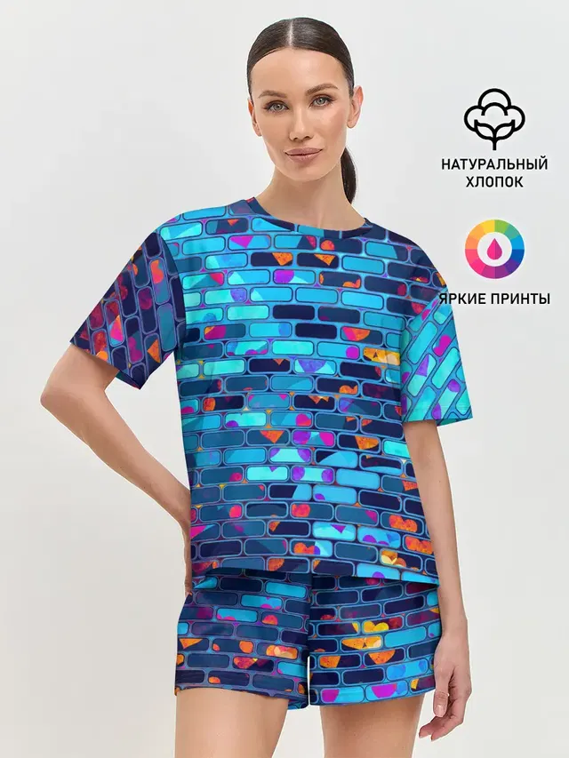 Женская пижама с шортами