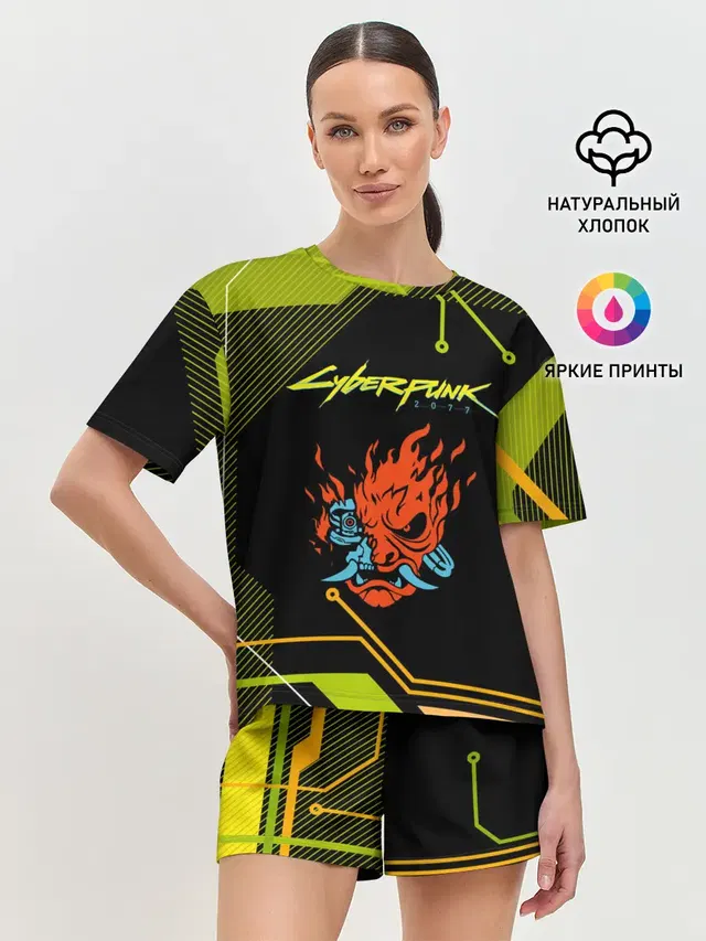 Женская пижама с шортами