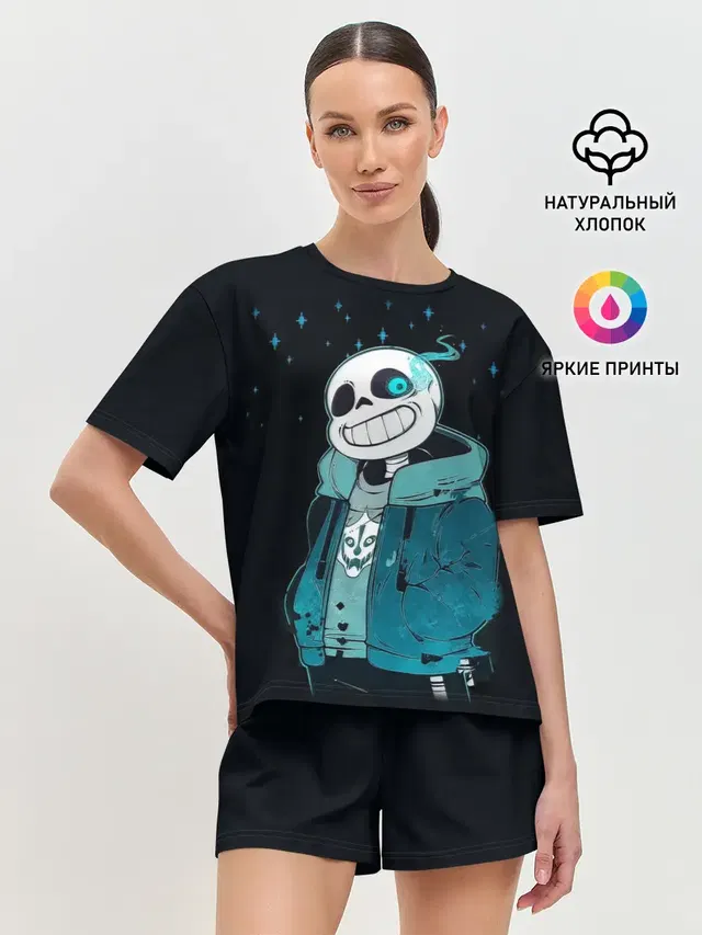 Женская пижама с шортами
