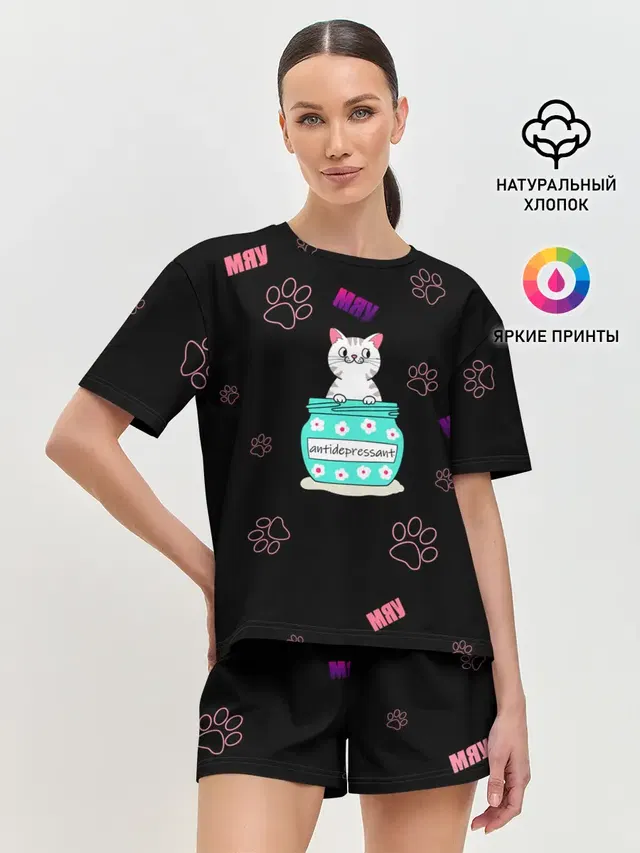 Женская пижама с шортами