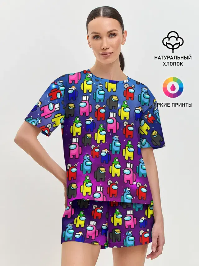 Женская пижама с шортами