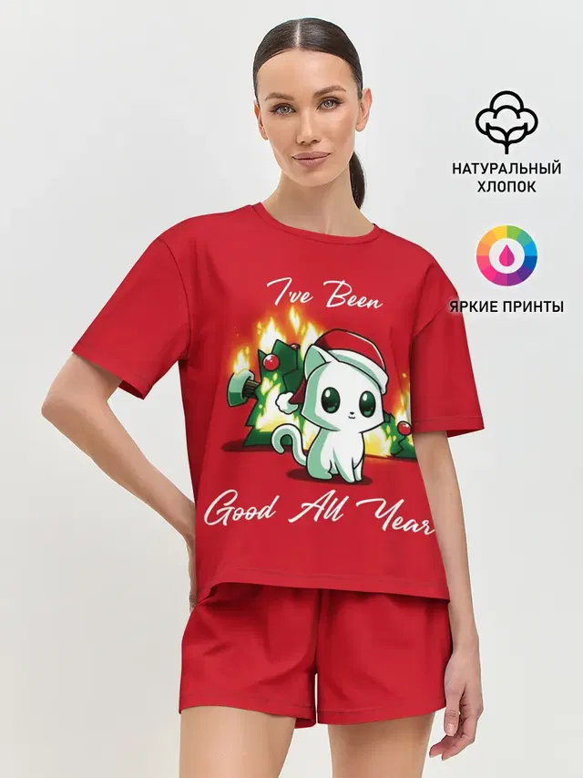 Женская пижама с шортами